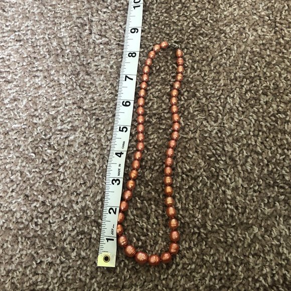 Coral Pearl Strand Necklace - Picture 6 of 6
